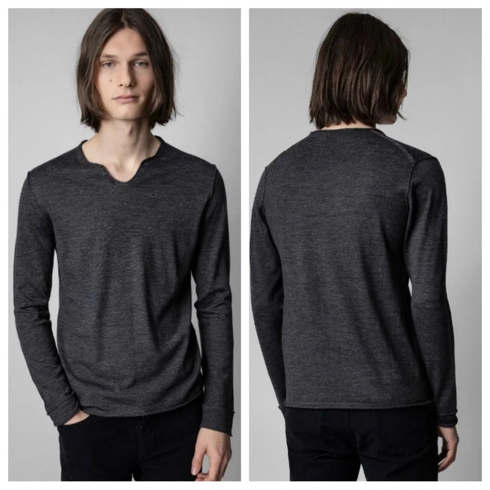 Zadig & Voiltaire Henley Neck Monastir Sweater‎ Size M